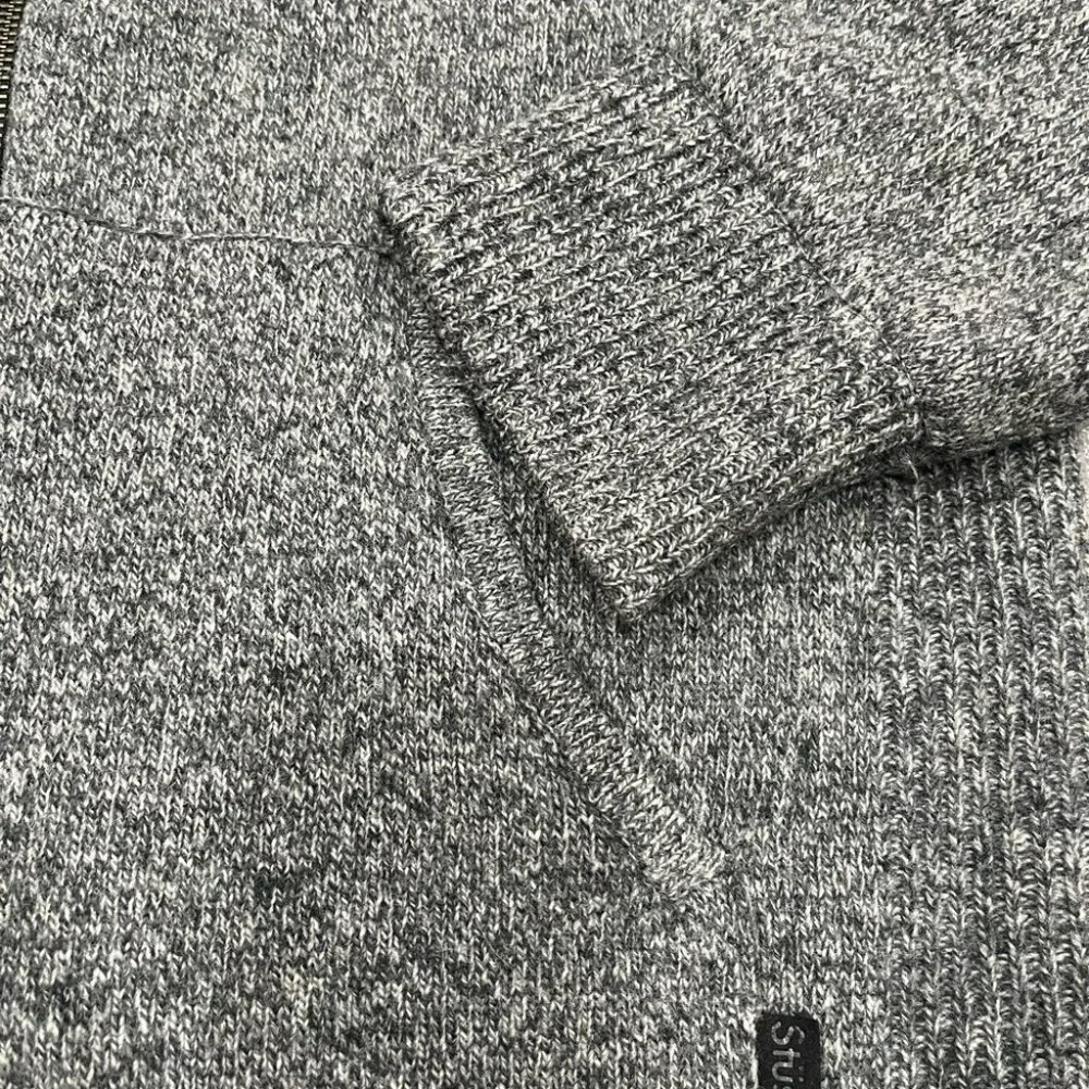 [L]Stussy Lamb Wool Full Zip Hoodie Jacket - Picture 4 of 13